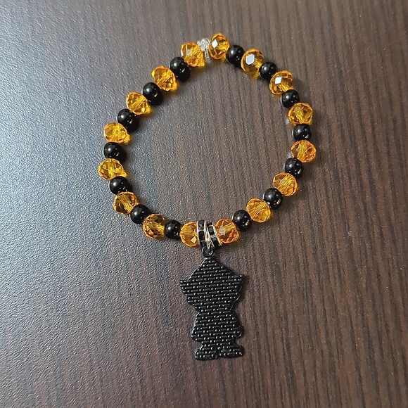 Halloween Pennywise Beaded Stretch bracelet - Picture 2 of 4